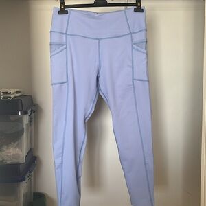 Blue athletic pants with pockets XL
